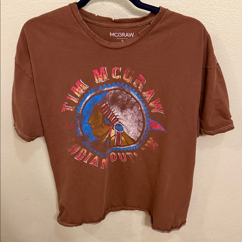 Brown Graphic T-Shirt